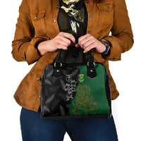 Aotearoa South Africa Rugby Freedom Cup Shoulder Handbag Kiwi Warriors Haka with King Protea Symbol - Wonder Print Shop
