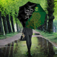 Aotearoa South Africa Rugby Freedom Cup Umbrella Kiwi Warriors Haka with King Protea Symbol - Wonder Print Shop
