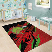 Welsh Celtic-Awen Area Rug Wales Y Ddraig Goch with Celtic Knot Sporty - Wonder Print Shop