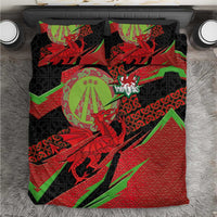 Welsh Celtic-Awen Bedding Set Wales Y Ddraig Goch with Celtic Knot Sporty - Wonder Print Shop