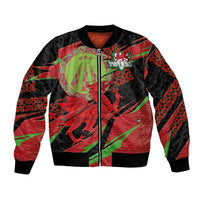 Welsh Celtic-Awen Bomber Jacket Wales Y Ddraig Goch with Celtic Knot Sporty - Wonder Print Shop
