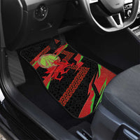 Welsh Celtic-Awen Car Mats Wales Y Ddraig Goch with Celtic Knot Sporty - Wonder Print Shop