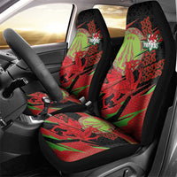 Welsh Celtic-Awen Car Seat Cover Wales Y Ddraig Goch with Celtic Knot Sporty - Wonder Print Shop