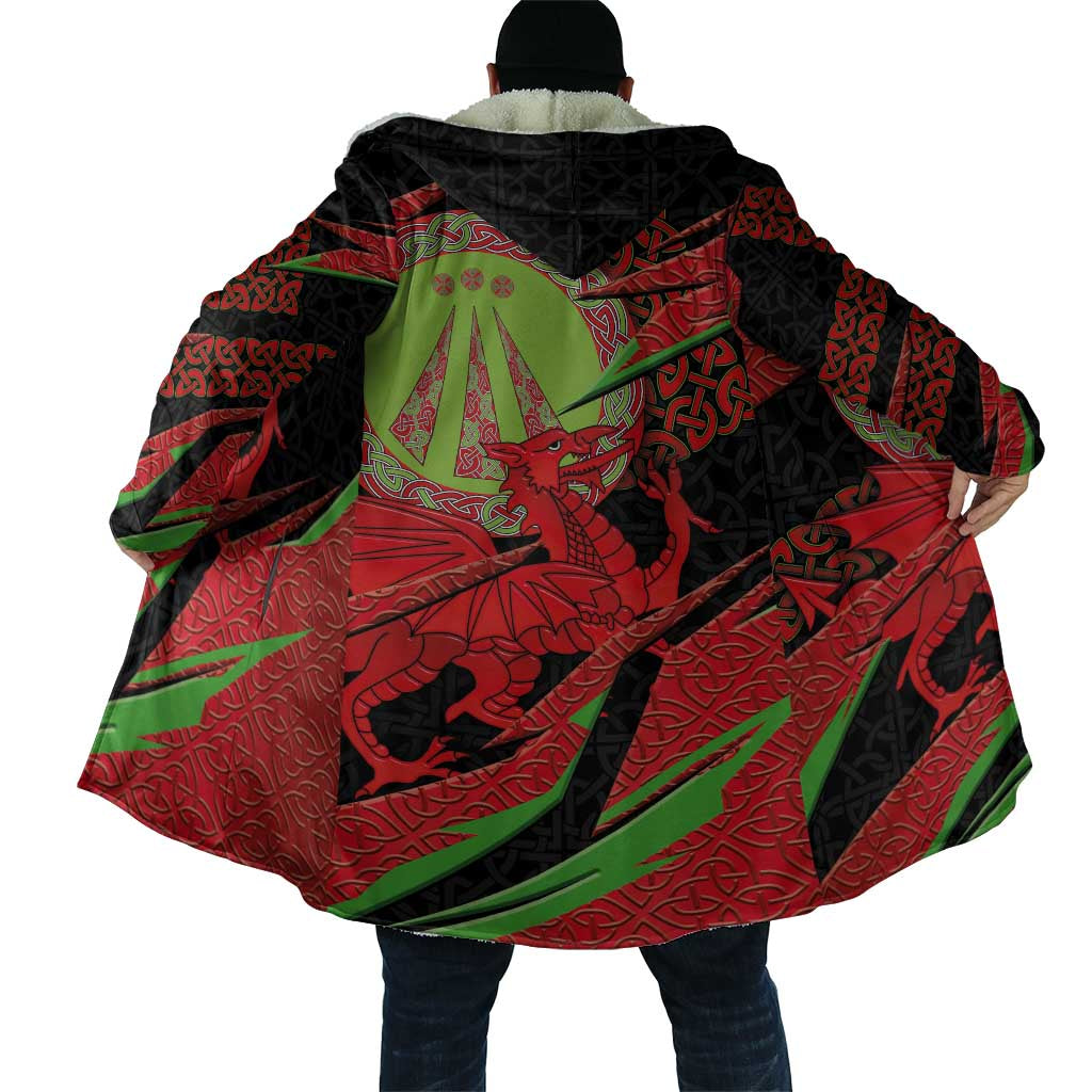 Welsh Celtic-Awen Cloak Wales Y Ddraig Goch with Celtic Knot Sporty - Wonder Print Shop