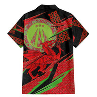 Welsh Celtic-Awen Family Matching Mermaid Dress and Hawaiian Shirt Wales Y Ddraig Goch with Celtic Knot Sporty - Wonder Print Shop