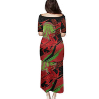 Welsh Celtic-Awen Family Matching Puletasi and Hawaiian Shirt Wales Y Ddraig Goch with Celtic Knot Sporty - Wonder Print Shop