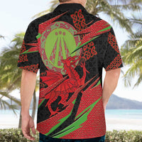 Welsh Celtic-Awen Hawaiian Shirt Wales Y Ddraig Goch with Celtic Knot Sporty - Wonder Print Shop