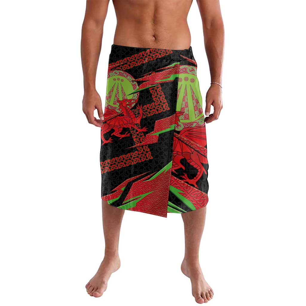 Welsh Celtic-Awen Lavalava Wales Y Ddraig Goch with Celtic Knot Sporty - Wonder Print Shop