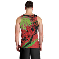 Welsh Celtic-Awen Men Tank Top Wales Y Ddraig Goch with Celtic Knot Sporty - Wonder Print Shop