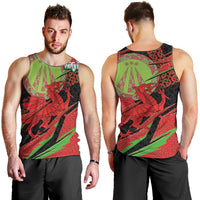 Welsh Celtic-Awen Men Tank Top Wales Y Ddraig Goch with Celtic Knot Sporty - Wonder Print Shop