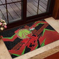 Welsh Celtic-Awen Rubber Doormat Wales Y Ddraig Goch with Celtic Knot Sporty - Wonder Print Shop