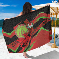 Welsh Celtic-Awen Sarong Wales Y Ddraig Goch with Celtic Knot Sporty - Wonder Print Shop