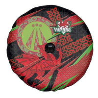Welsh Celtic-Awen Spare Tire Cover Wales Y Ddraig Goch with Celtic Knot Sporty - Wonder Print Shop