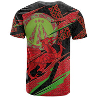 Welsh Celtic-Awen T Shirt Wales Y Ddraig Goch with Celtic Knot Sporty - Wonder Print Shop