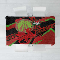 Welsh Celtic-Awen Tablecloth Wales Y Ddraig Goch with Celtic Knot Sporty - Wonder Print Shop