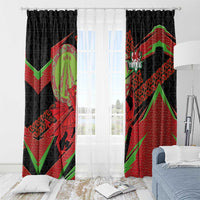 Welsh Celtic-Awen Window Curtain Wales Y Ddraig Goch with Celtic Knot Sporty - Wonder Print Shop