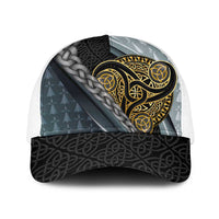 Brittany Triskele Celtic Baseball Net Cap Silver and Gold Sporty Style - Wonder Print Shop