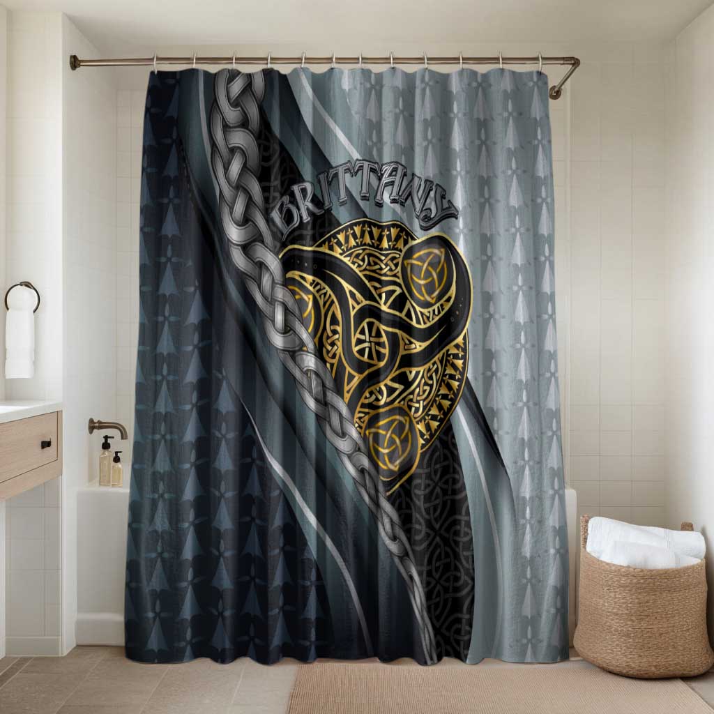 Brittany Triskele Celtic Bathroom Set Silver and Gold Sporty Style - Wonder Print Shop