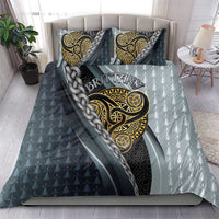 Brittany Triskele Celtic Bedding Set Silver and Gold Sporty Style - Wonder Print Shop