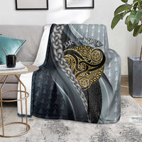 Brittany Triskele Celtic Blanket Silver and Gold Sporty Style - Wonder Print Shop