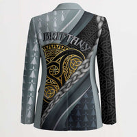 Brittany Triskele Celtic Blazer Silver and Gold Sporty Style - Wonder Print Shop