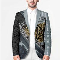 Brittany Triskele Celtic Blazer Silver and Gold Sporty Style - Wonder Print Shop