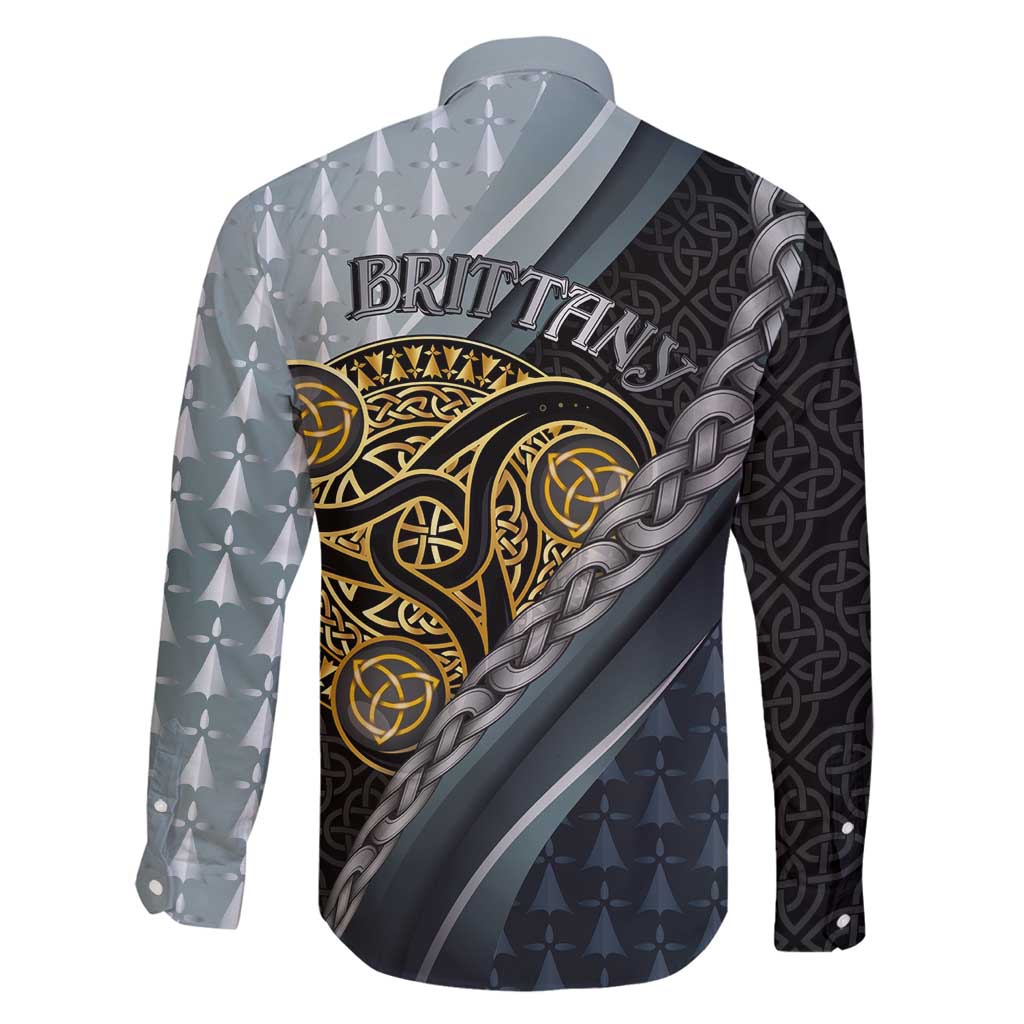 Brittany Triskele Celtic Family Matching Summer Maxi Dress and Hawaiian Shirt Silver and Gold Sporty Style - Wonder Print Shop