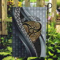 Brittany Triskele Celtic Garden Flag Silver and Gold Sporty Style - Wonder Print Shop