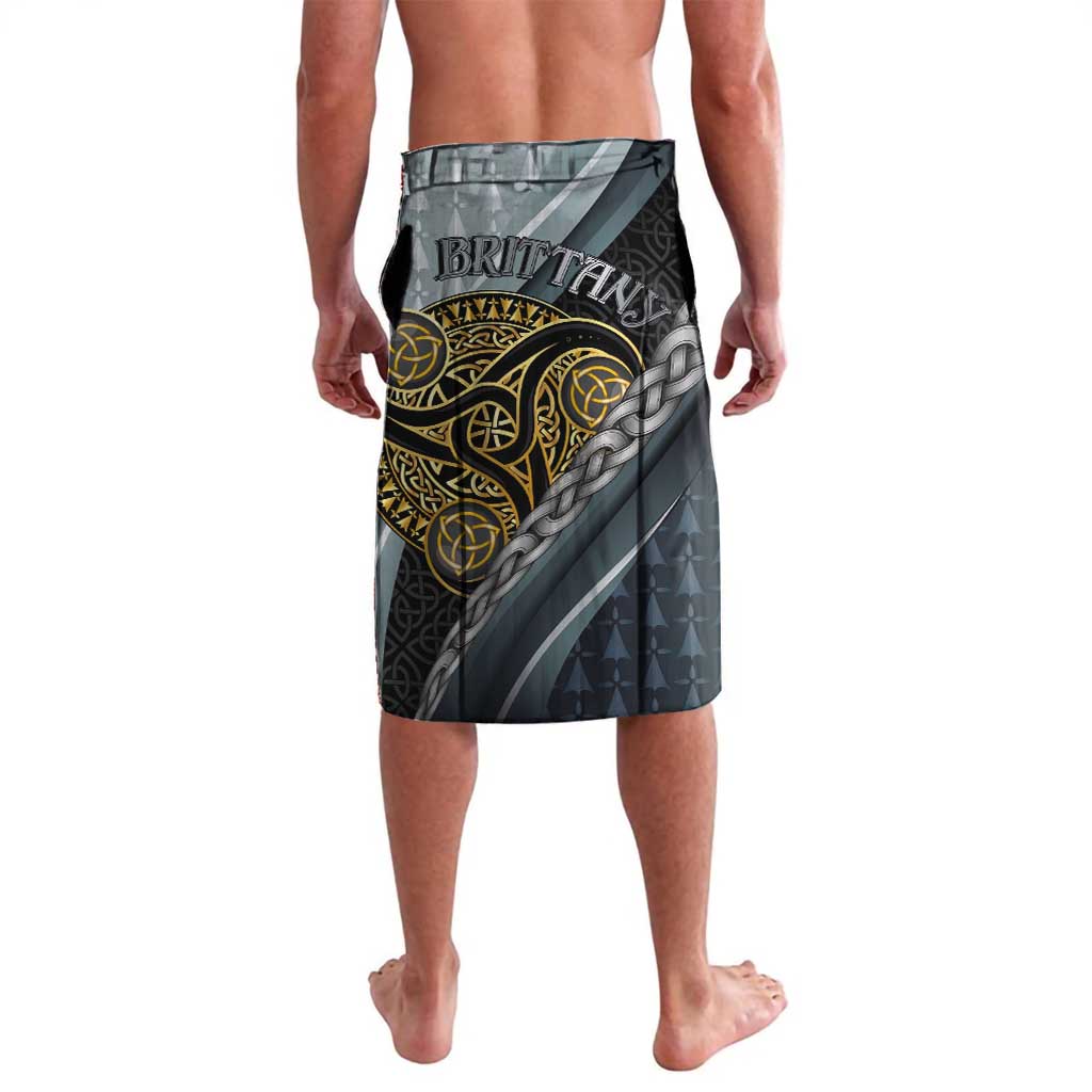 Brittany Triskele Celtic Lavalava Silver and Gold Sporty Style - Wonder Print Shop