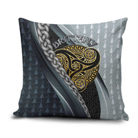 Brittany Triskele Celtic Pillow Cover Silver and Gold Sporty Style - Wonder Print Shop
