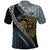 Brittany Triskele Celtic Polo Shirt Silver and Gold Sporty Style - Wonder Print Shop