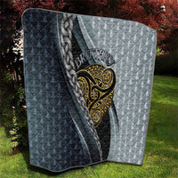 Brittany Triskele Celtic Quilt Silver and Gold Sporty Style - Wonder Print Shop