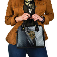Brittany Triskele Celtic Shoulder Handbag Silver and Gold Sporty Style - Wonder Print Shop