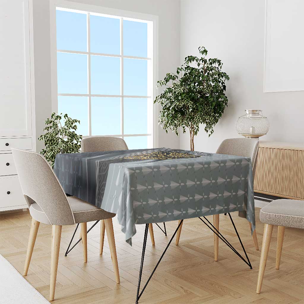 Brittany Triskele Celtic Tablecloth Silver and Gold Sporty Style - Wonder Print Shop