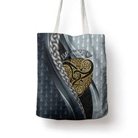 Brittany Triskele Celtic Tote Bag Silver and Gold Sporty Style - Wonder Print Shop