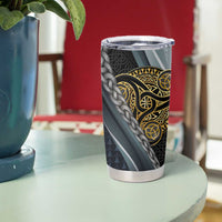 Brittany Triskele Celtic Tumbler Cup Silver and Gold Sporty Style - Wonder Print Shop
