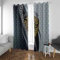 Brittany Triskele Celtic Window Curtain Silver and Gold Sporty Style - Wonder Print Shop