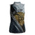 Brittany Triskele Celtic Women Sleeveless Polo Shirt Silver and Gold Sporty Style - Wonder Print Shop