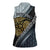 Brittany Triskele Celtic Women Sleeveless Polo Shirt Silver and Gold Sporty Style - Wonder Print Shop