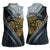 Brittany Triskele Celtic Women Sleeveless Polo Shirt Silver and Gold Sporty Style - Wonder Print Shop