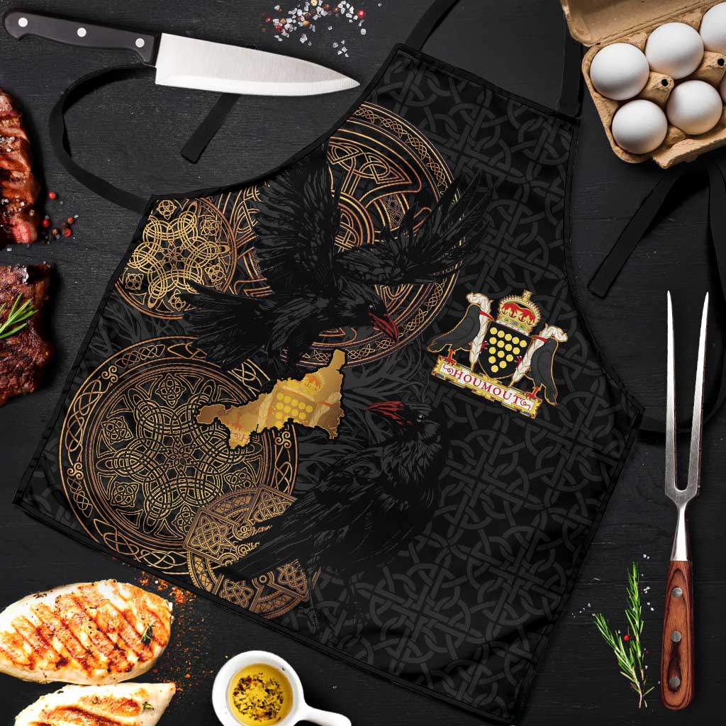 Cornwall Celtic-Chough and Knot Apron - Wonder Print Shop