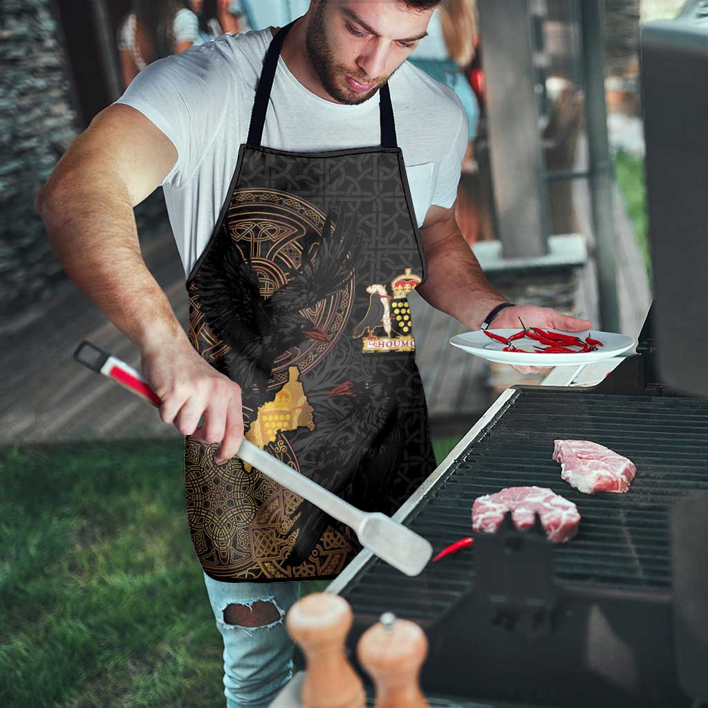 Cornwall Celtic-Chough and Knot Apron - Wonder Print Shop