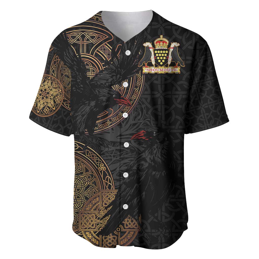 Cornwall Celtic-Chough and Knot Baseball Jersey - Wonder Print Shop