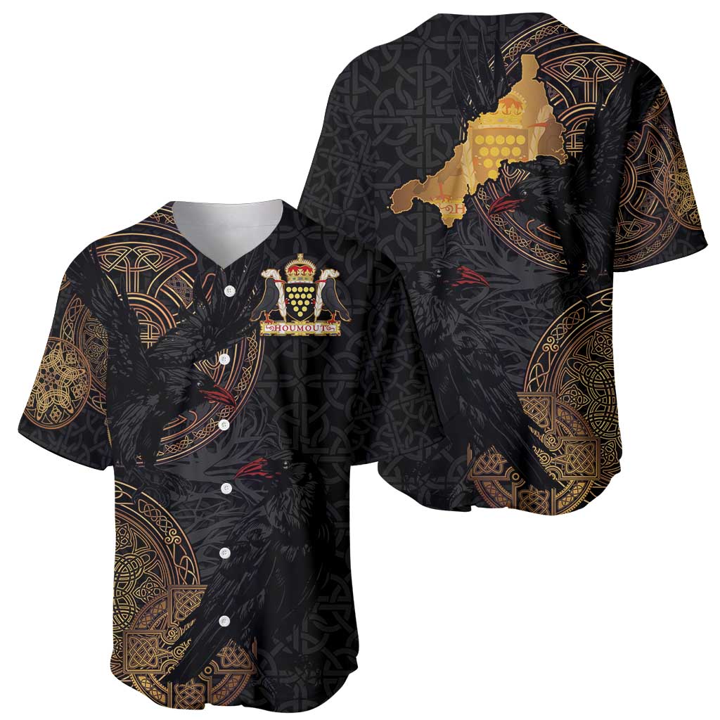 Cornwall Celtic-Chough and Knot Baseball Jersey - Wonder Print Shop