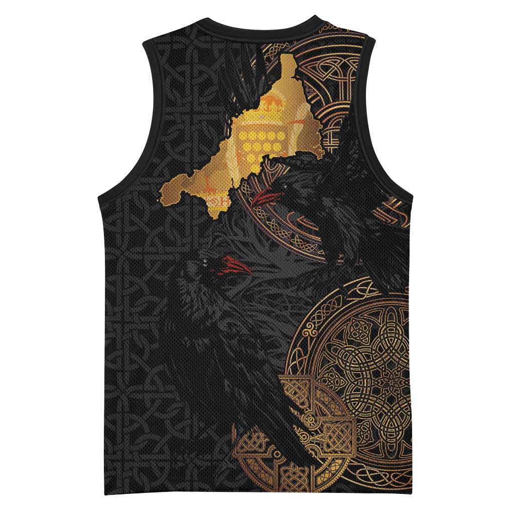 Cornwall Celtic-Chough and Knot Basketball Jersey - Wonder Print Shop