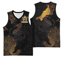 Cornwall Celtic-Chough and Knot Basketball Jersey - Wonder Print Shop