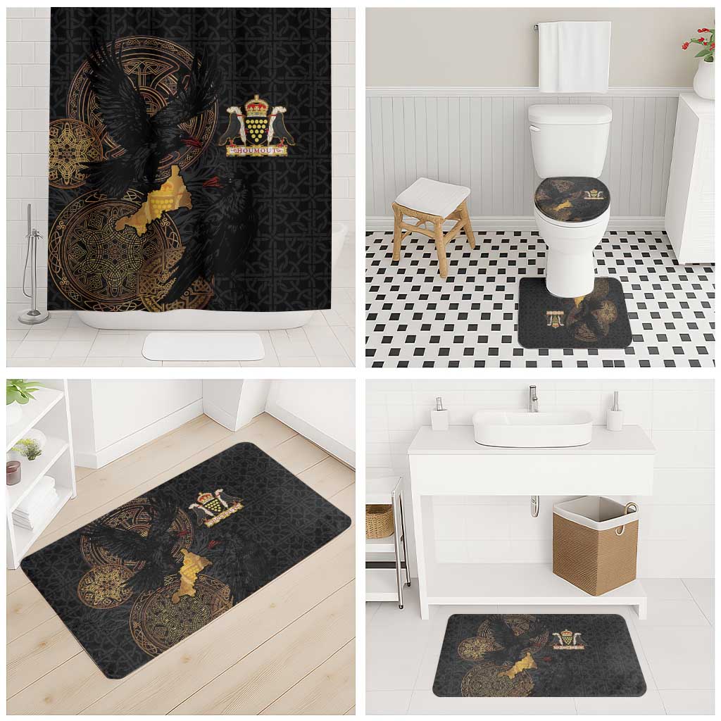 Cornwall Celtic-Chough and Knot Bathroom Set - Wonder Print Shop