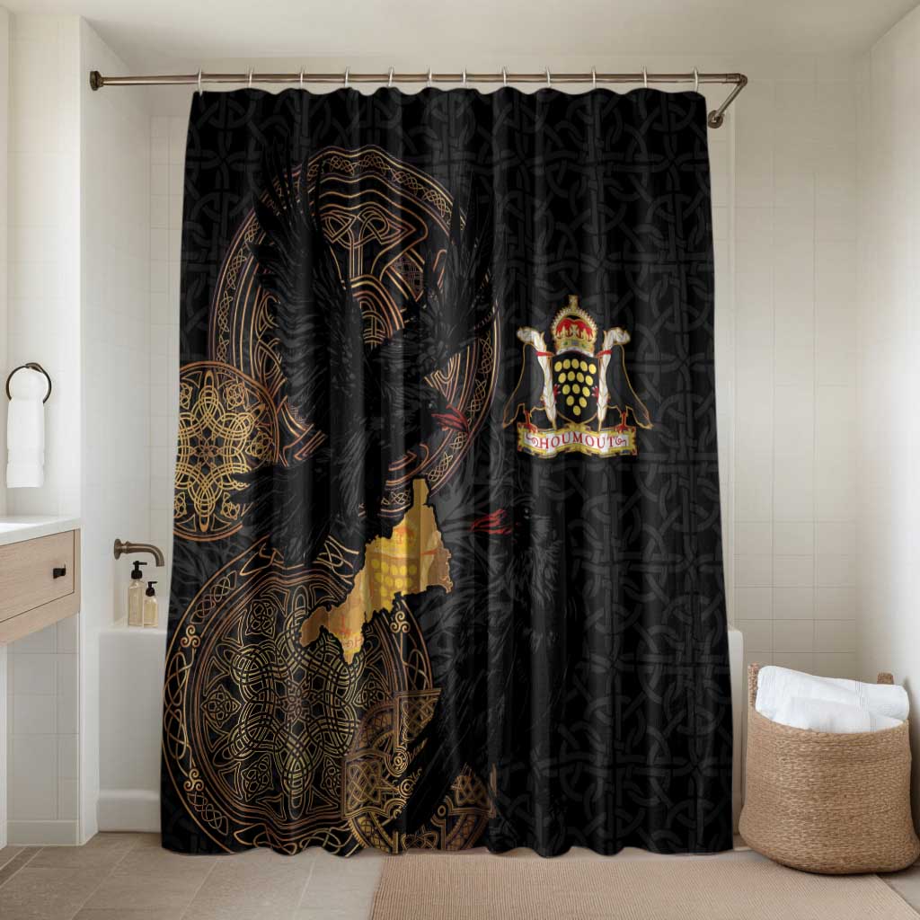 Cornwall Celtic-Chough and Knot Bathroom Set - Wonder Print Shop