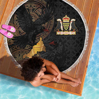 Cornwall Celtic-Chough and Knot Beach Blanket - Wonder Print Shop