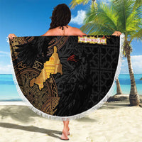 Cornwall Celtic-Chough and Knot Beach Blanket - Wonder Print Shop